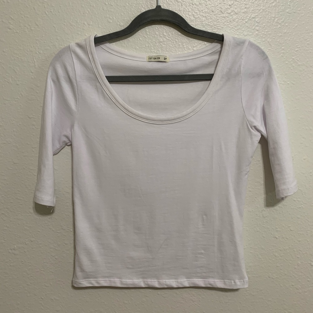 Cotton On White Short Sleeve Shirt Size Small